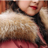 YourSeason Long Girls White Duck Down Jacket Real Fur   Winter Clothes For Girls Warm Down Jacket For -30 Celsius Degree