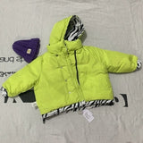 Zebra Kids Girls Winter Jacket Coat Children Clothing Short Parka Teens boy Clothes Snowsuit Outerwear Hooded Overcoat Snow Wear