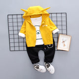 baby boy clothes male children clothing 3 pieces sets cheap china products boy jackets coat outerwear t shirt pants trousers