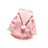 baby girls winter outerwear coat  born bebe PU jacket infant girls hoodies leather clothing toddler girl coats fleece outfits