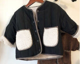 children in boys and girls baby 2023 winter lamb wool jacket  winter coat for baby girl