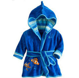 children's bathrobe Retail! Baby pc 1 boy / girl minnie and mickey soft velvet robe pajamas coral children dress clothes