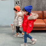 children's down coats jacket boys/ girls outerwear clothes winter kids hooded down garment warm thicken clothing garment