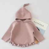 hoodies kids sweatshirts infant toddler cloak shawl cute tassel balls children clothes tops for autumn spring outerwe 2 3 4 5t