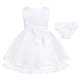 iEFiEL Newborn Toddler Girl Baptism Dress Baby Girls Princess Tulle Formal Dresses 1 Year Birthday Gift Kids Party Wear Dresses
