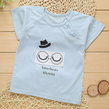 Brand Summer Newborn Clothes Baby Short Sleeves T-Shirt Baby Boys Girls Clothes Single Shirt Children 0-1 Years Old