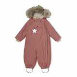 in stock   AW MAT Cotton Bodysuit for Boys and Girls Quilted Fur Collar Hooded Windproof and Waterproof Ski Jacket Coat