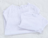 mother and daughter t shirt family matching clothes solid turtleneck long sleeve white pink green t-shirt children clothes 18M-6
