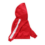 arrive fashion hit color child hoodies with h for boys and girls 4 6 8 10 11 years red and blue sweatshirts