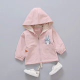 pink/ light blue green boy's outwe wind jacket spring autumn fashion baby boys girls children long Hoodie Jacket outer Coat
