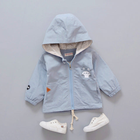 pink/ light blue green boy's outwe wind jacket spring autumn fashion baby boys girls children long Hoodie Jacket outer Coat