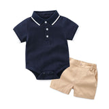polo shirt pants 2 pieces pack cheap price 2018   product dark blue white khaki for little boys cool clothing outdoor indoor