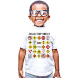 road sign cute t-shirt for baby funny road trip bingo t shirt boys girls toddler clothes summer style tops tees infant  born