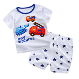 Summer Baby Boys Girls Clothing Set Casual Cotton Costumes Short Sleeve + Pant Newborn Infant Baby Suit Clothes