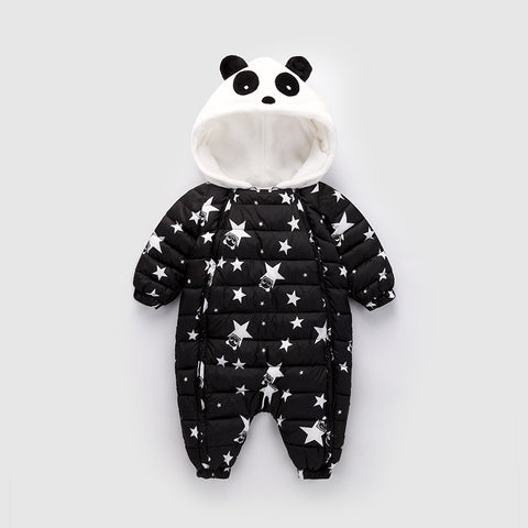 spring Winter Panda Baby Rompers Overalls Bodysuit Clothes Jumpsuit Newborn Girl Boy Duck Down Snowsuit Kids infant Snow Wear