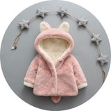 winter Baby kids wadded jacket outerwear Infants boys and girls Coats plus velvet thickening with hoodies children's clothing